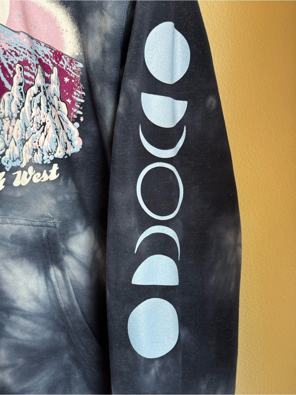 Rachel Pohl Art - Navy Tie-Dye - Mt. Bachelor Edition Hoodie - Picture 3 of 5